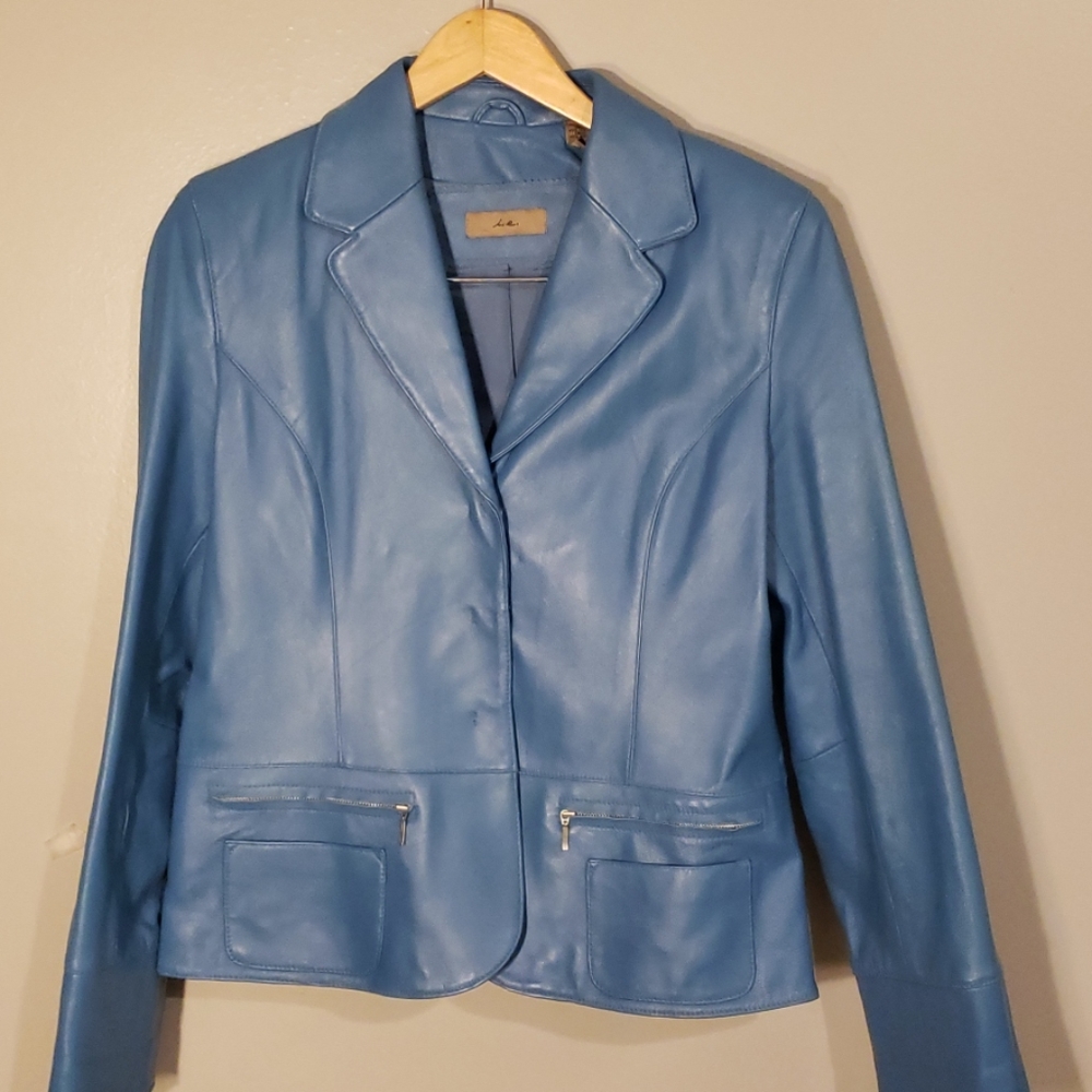 i.e. Leather jacket.
